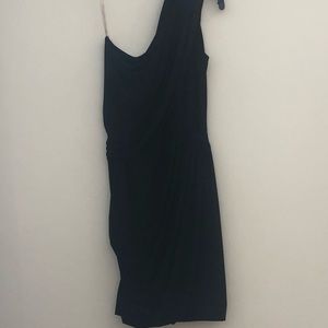 One shoulder little black dress. Size M